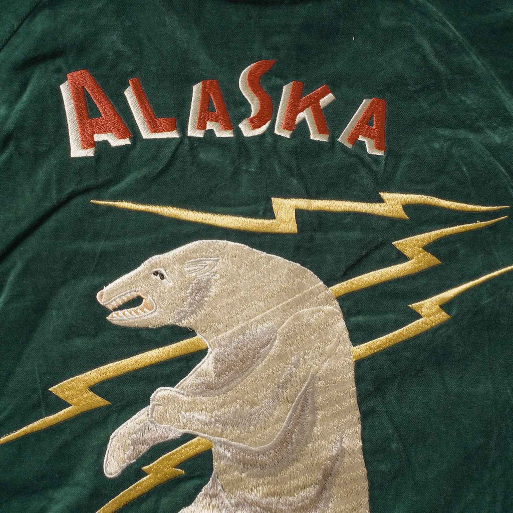 TAILOR TOYO テーラー東洋 スカジャン Late 1950s Style Velveteen Souvenir Jacket “POLAR BEAR” × “ALASKA MAP” TT15974-145