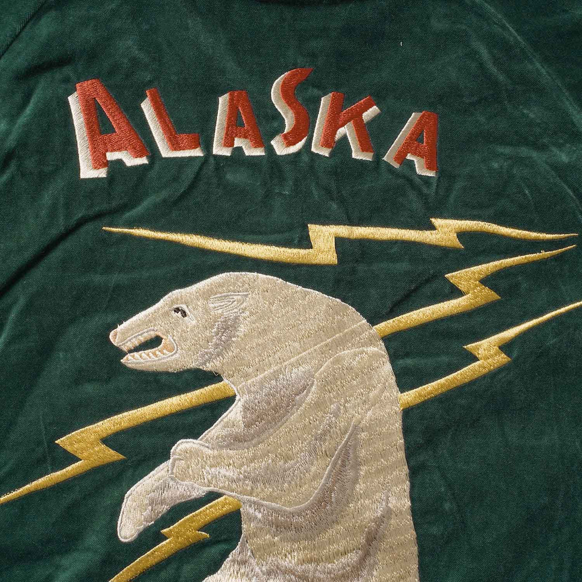 TAILOR TOYO テーラー東洋 スカジャン Late 1950s Style Velveteen Souvenir Jacket “POLAR BEAR” × “ALASKA MAP” TT15974-145