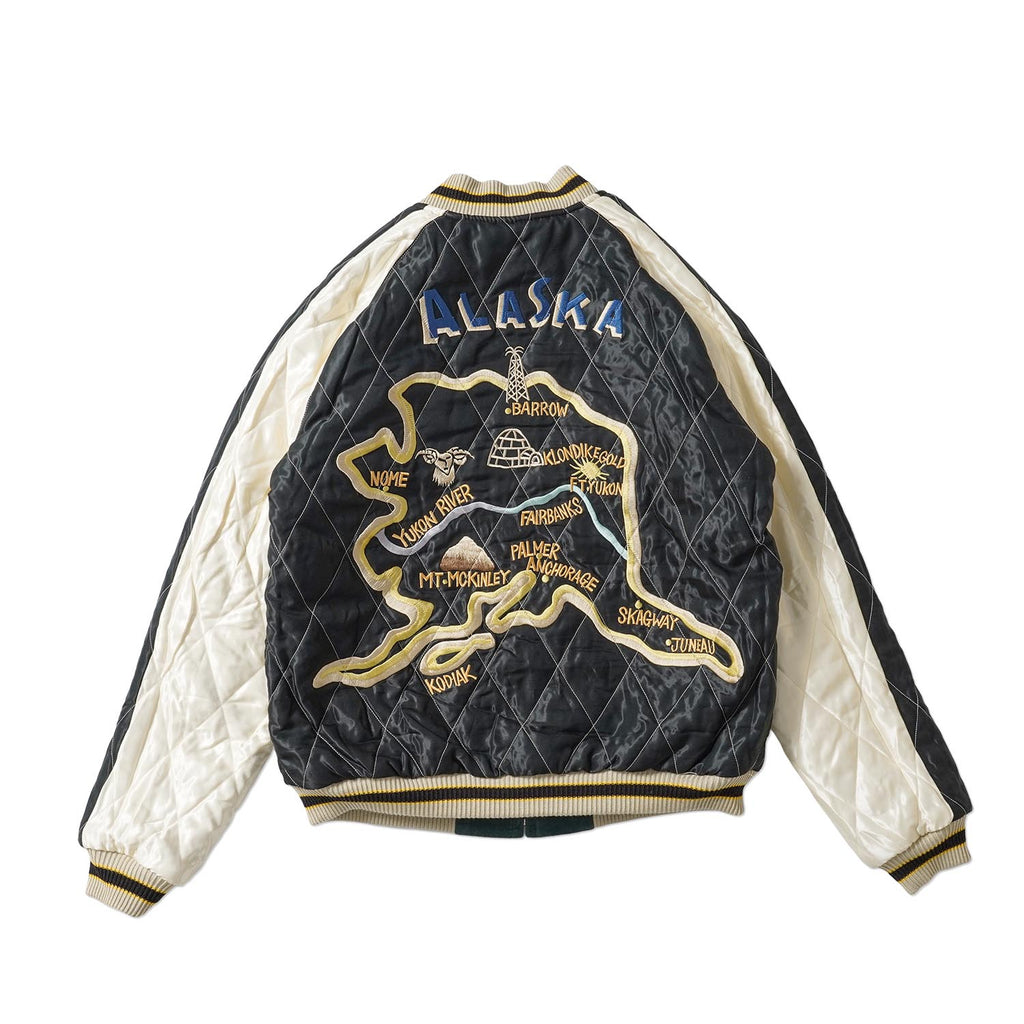 TAILOR TOYO テーラー東洋 スカジャン Late 1950s Style Velveteen Souvenir Jacket “POLAR BEAR” × “ALASKA MAP” TT15974-145