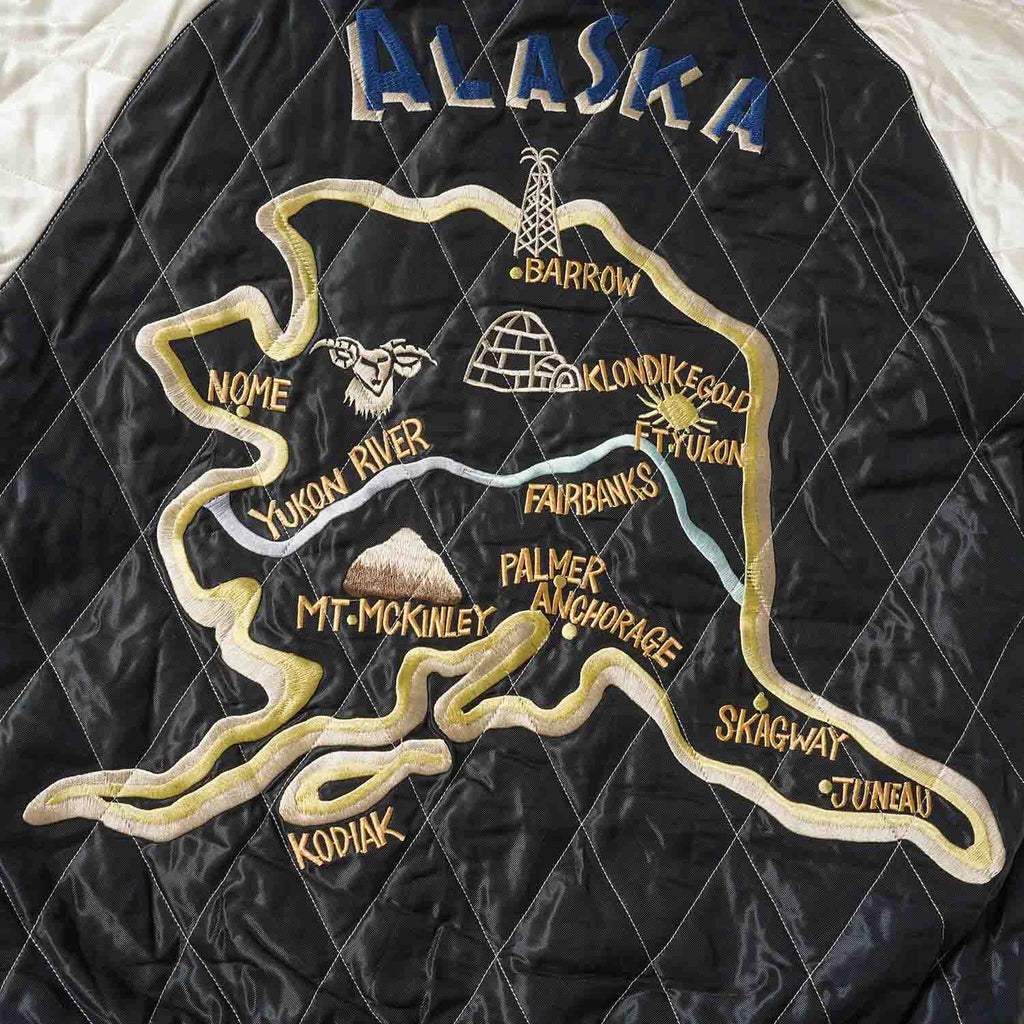 TAILOR TOYO テーラー東洋 スカジャン Late 1950s Style Velveteen Souvenir Jacket “POLAR BEAR” × “ALASKA MAP” TT15974-145