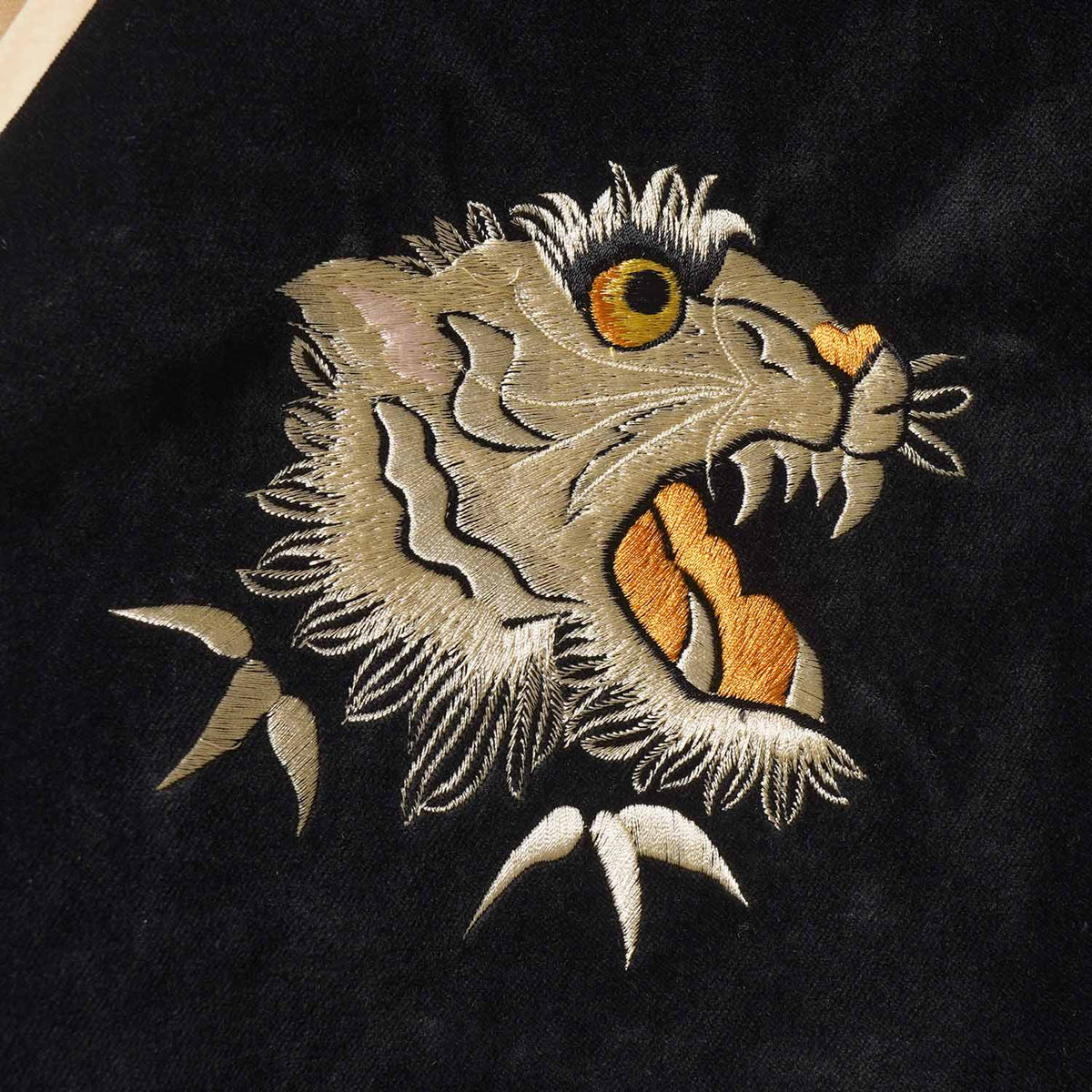 TAILOR TOYO テーラー東洋 スカジャン Mid 1950s Style Velveteen (Two-tone) × Acetate Souvenir Jacket “WHITE TIGER” × “GOLD DRAGON” “EAGLE” × “ROARING TIGER” TT15975-119