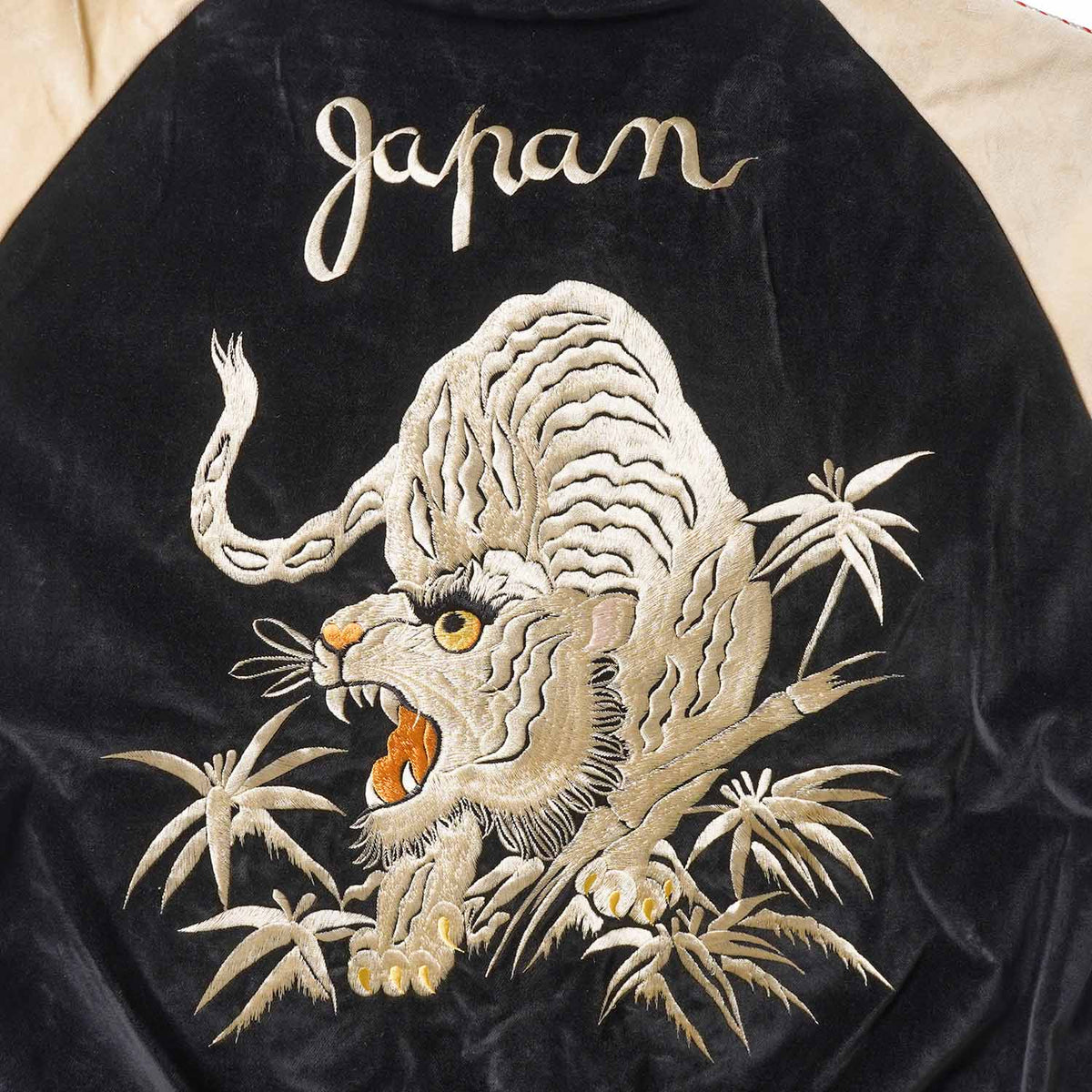 TAILOR TOYO テーラー東洋 スカジャン Mid 1950s Style Velveteen (Two-tone) × Acetate Souvenir Jacket “WHITE TIGER” × “GOLD DRAGON” “EAGLE” × “ROARING TIGER” TT15975-119