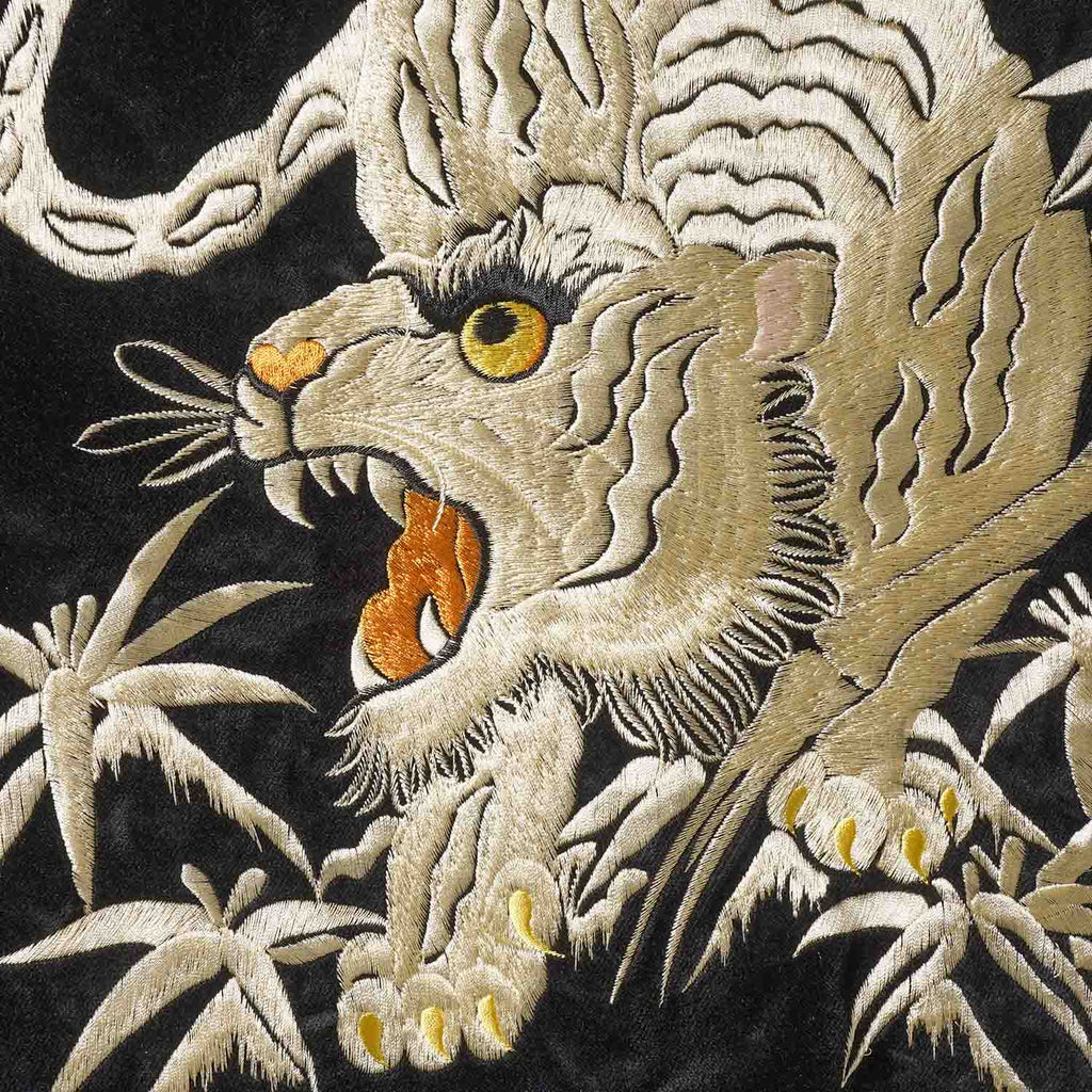 TAILOR TOYO テーラー東洋 スカジャン Mid 1950s Style Velveteen (Two-tone) × Acetate Souvenir Jacket “WHITE TIGER” × “GOLD DRAGON” “EAGLE” × “ROARING TIGER” TT15975-119