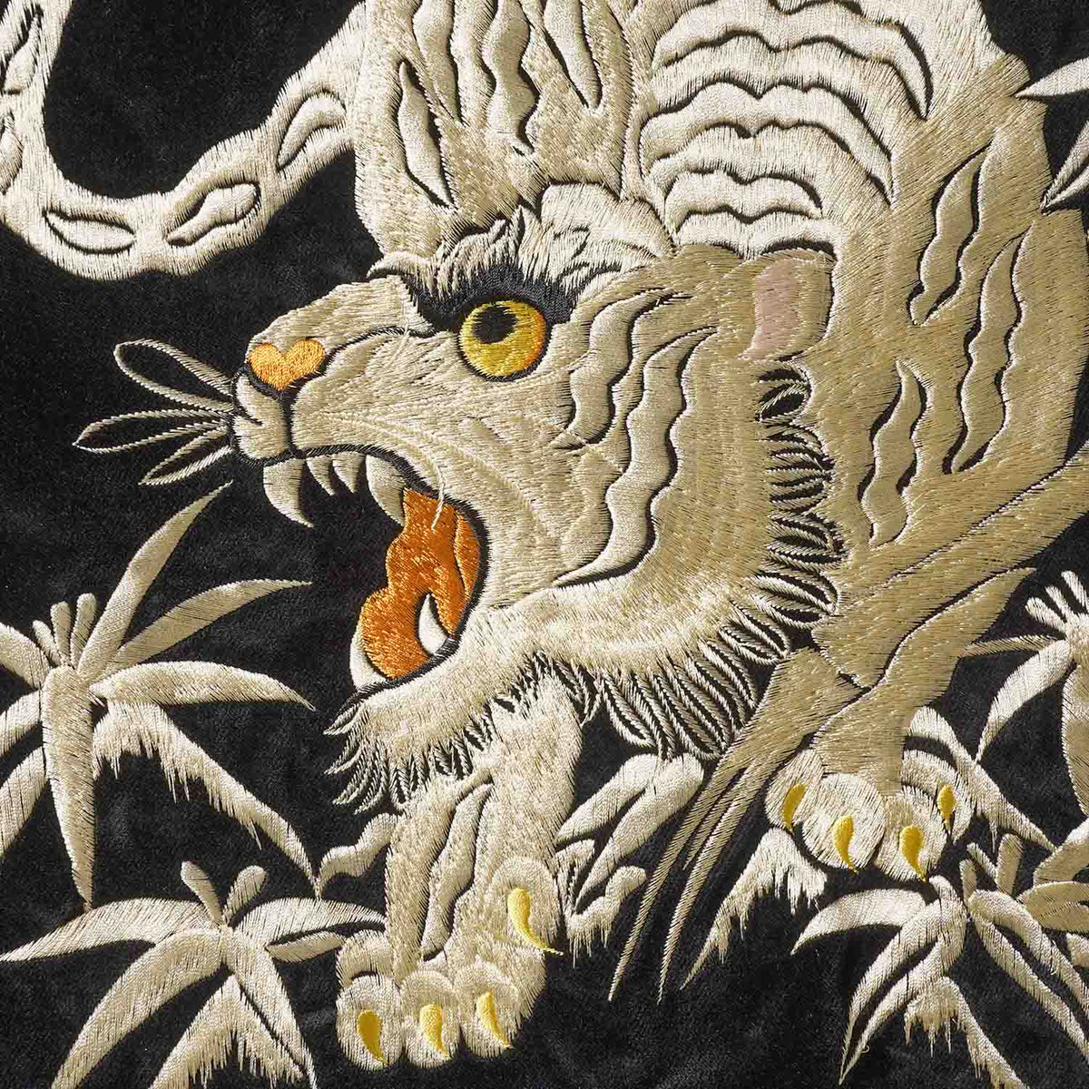 TAILOR TOYO テーラー東洋 スカジャン Mid 1950s Style Velveteen (Two-tone) × Acetate Souvenir Jacket “WHITE TIGER” × “GOLD DRAGON” “EAGLE” × “ROARING TIGER” TT15975-119
