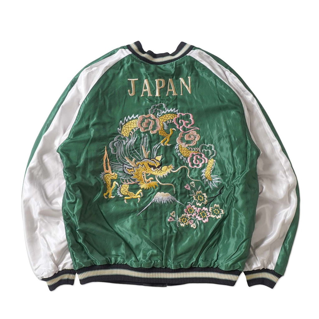 TAILOR TOYO テーラー東洋 スカジャン Mid 1950s Style Velveteen (Two-tone) × Acetate Souvenir Jacket “WHITE TIGER” × “GOLD DRAGON” “EAGLE” × “ROARING TIGER” TT15975-119