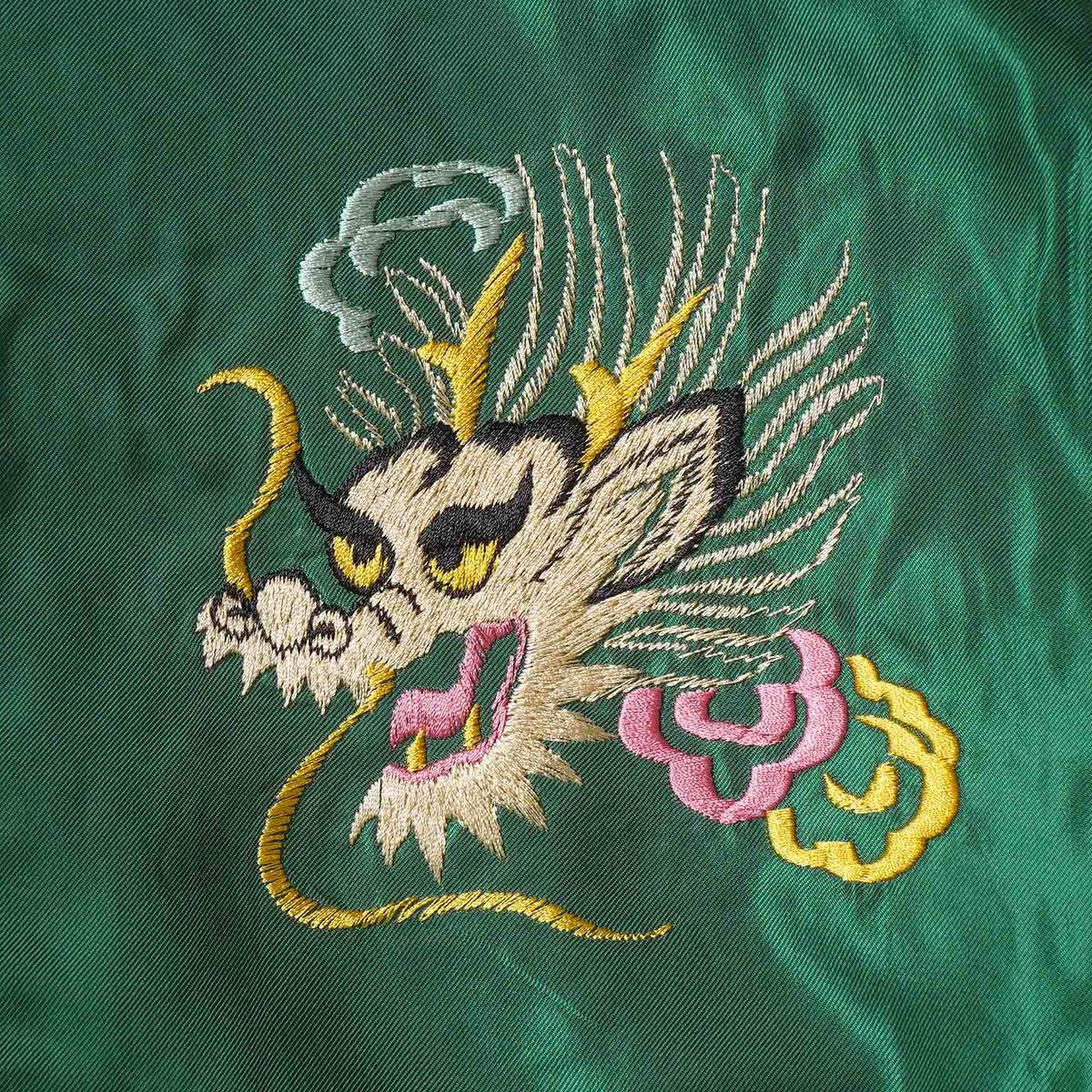 TAILOR TOYO テーラー東洋 スカジャン Mid 1950s Style Velveteen (Two-tone) × Acetate Souvenir Jacket “WHITE TIGER” × “GOLD DRAGON” “EAGLE” × “ROARING TIGER” TT15975-119