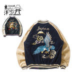 TAILOR TOYO テーラー東洋 スカジャン Mid 1950s Style Velveteen (Two-tone) × Acetate Souvenir Jacket “BLUE EAGLE” × “ROARING TIGER” TT15975-128