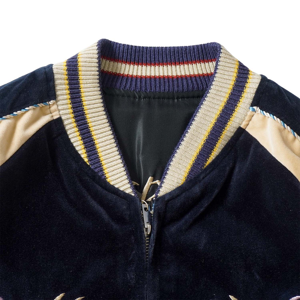 TAILOR TOYO テーラー東洋 スカジャン Mid 1950s Style Velveteen (Two-tone) × Acetate Souvenir Jacket “BLUE EAGLE” × “ROARING TIGER” TT15975-128