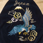 TAILOR TOYO テーラー東洋 スカジャン Mid 1950s Style Velveteen (Two-tone) × Acetate Souvenir Jacket “BLUE EAGLE” × “ROARING TIGER” TT15975-128
