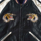 TAILOR TOYO テーラー東洋 スカジャン Mid 1950s Style Velveteen (Two-tone) × Acetate Souvenir Jacket “BLUE EAGLE” × “ROARING TIGER” TT15975-128