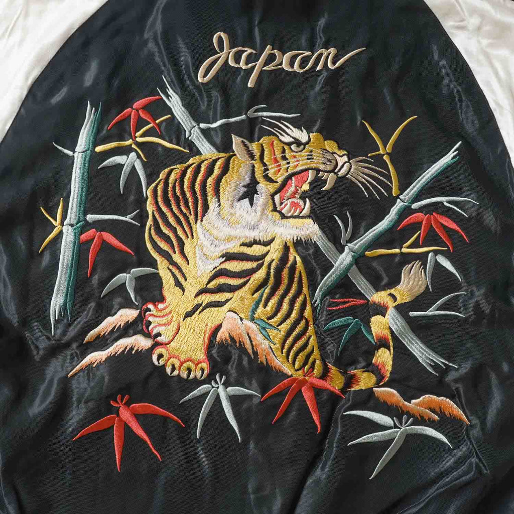 TAILOR TOYO テーラー東洋 スカジャン Mid 1950s Style Velveteen (Two-tone) × Acetate Souvenir Jacket “BLUE EAGLE” × “ROARING TIGER” TT15975-128