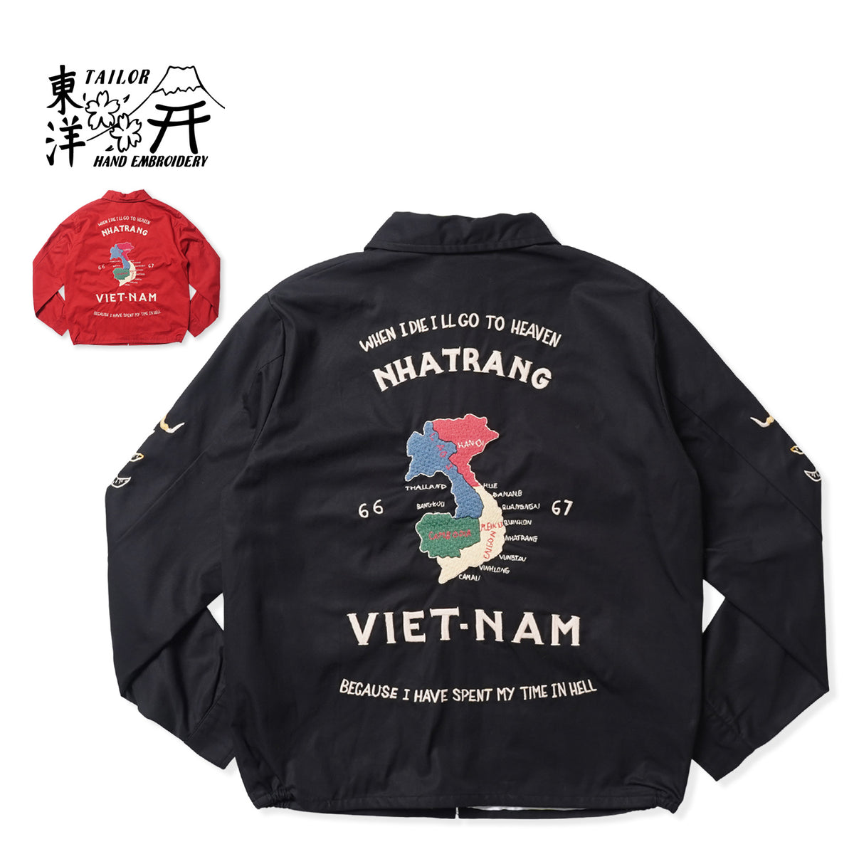 TAILOR TOYO テーラー東洋 ベトジャン Mid 1960s Style Cotton Vietnam Jacket “VIETNAM MAP” TT15977