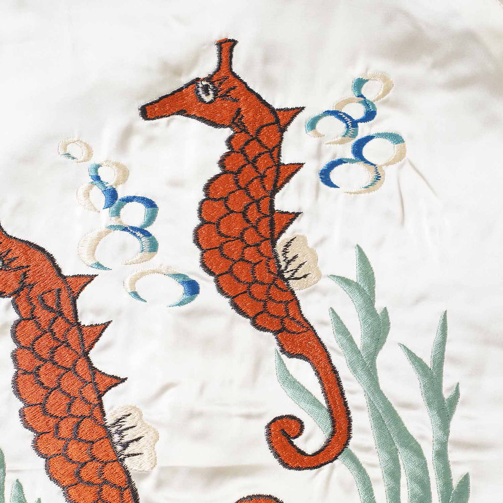 TAILOR TOYO テーラー東洋 スカジャン 港商 Late 1950s Style Velveteen × Acetate Souvenir Jacket “KOSHO & CO.” Special Edition “GUAM ISLANDS” × “SEAHORSE” TT16010