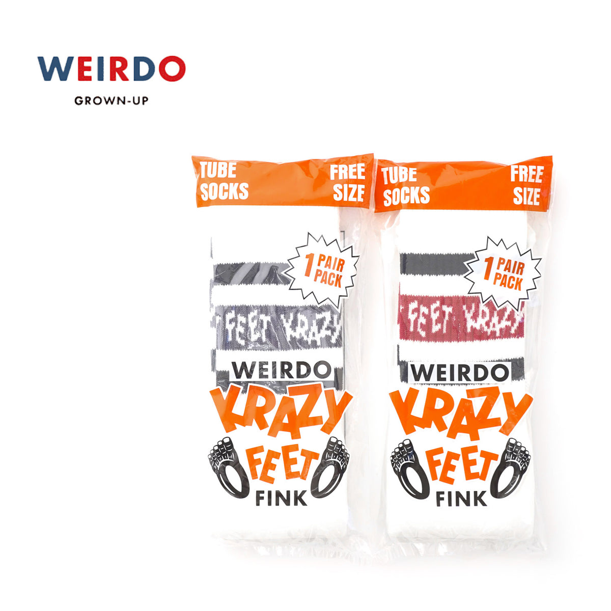 WEIRDO ウィアード 靴下 ソックス "KRAZY FEET - TUBE SOCKS" WRD99G02