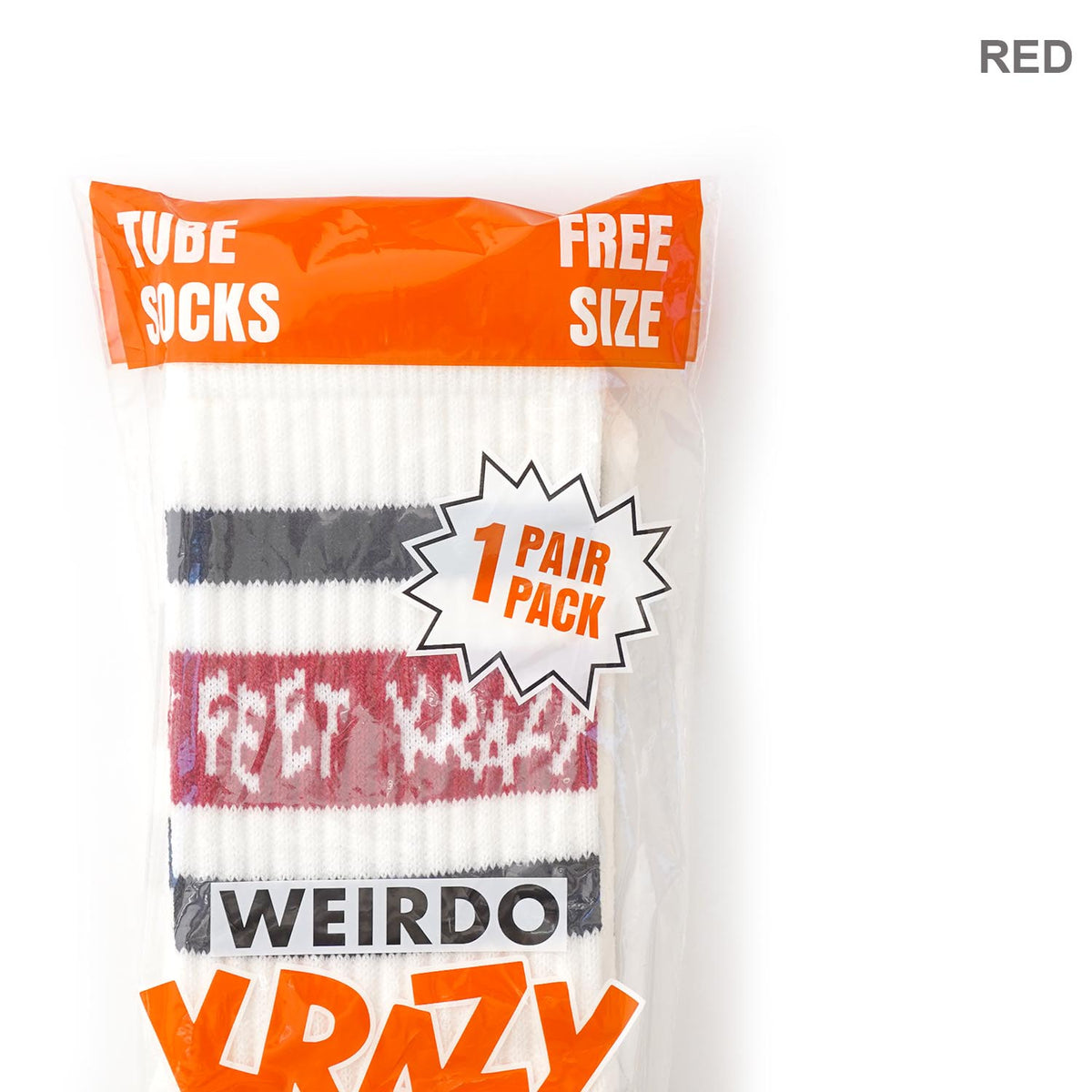 WEIRDO ウィアード 靴下 ソックス "KRAZY FEET - TUBE SOCKS" WRD99G02