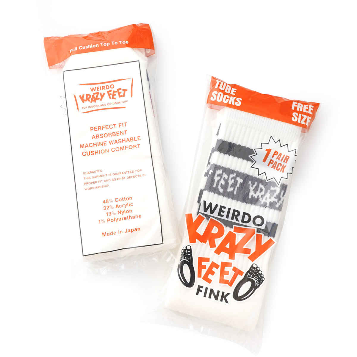 WEIRDO ウィアード 靴下 ソックス "KRAZY FEET - TUBE SOCKS" WRD99G02