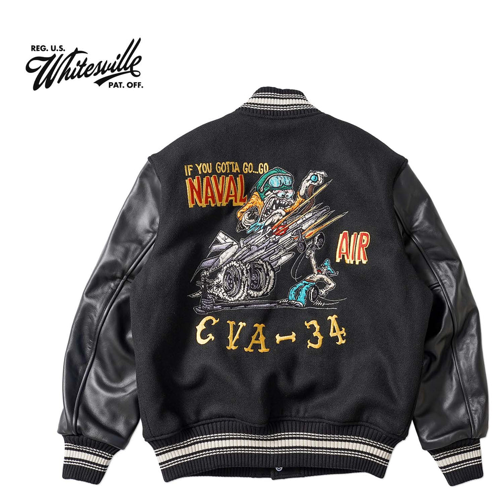Whitesville ホワイツビル アワードジャケット スタジャン 30oz. WOOL MELTON AWARD JACKET “NAVAL AIR CVA-34” WV15967-119