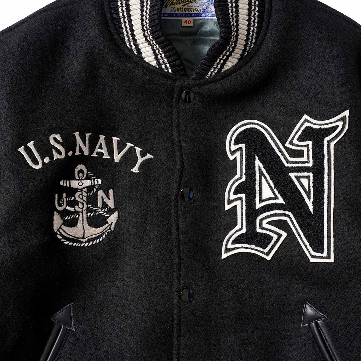 Whitesville ホワイツビル アワードジャケット スタジャン 30oz. WOOL MELTON AWARD JACKET “NAVAL AIR CVA-34” WV15967-119